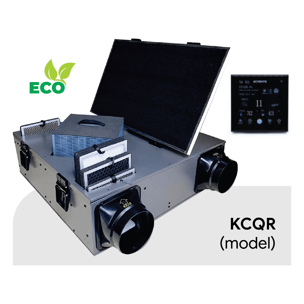 Quạt Cấp Khí Tươi - Hồi Nhiệt Công Trình Dân Dụng (ECO) (KCQR Series)