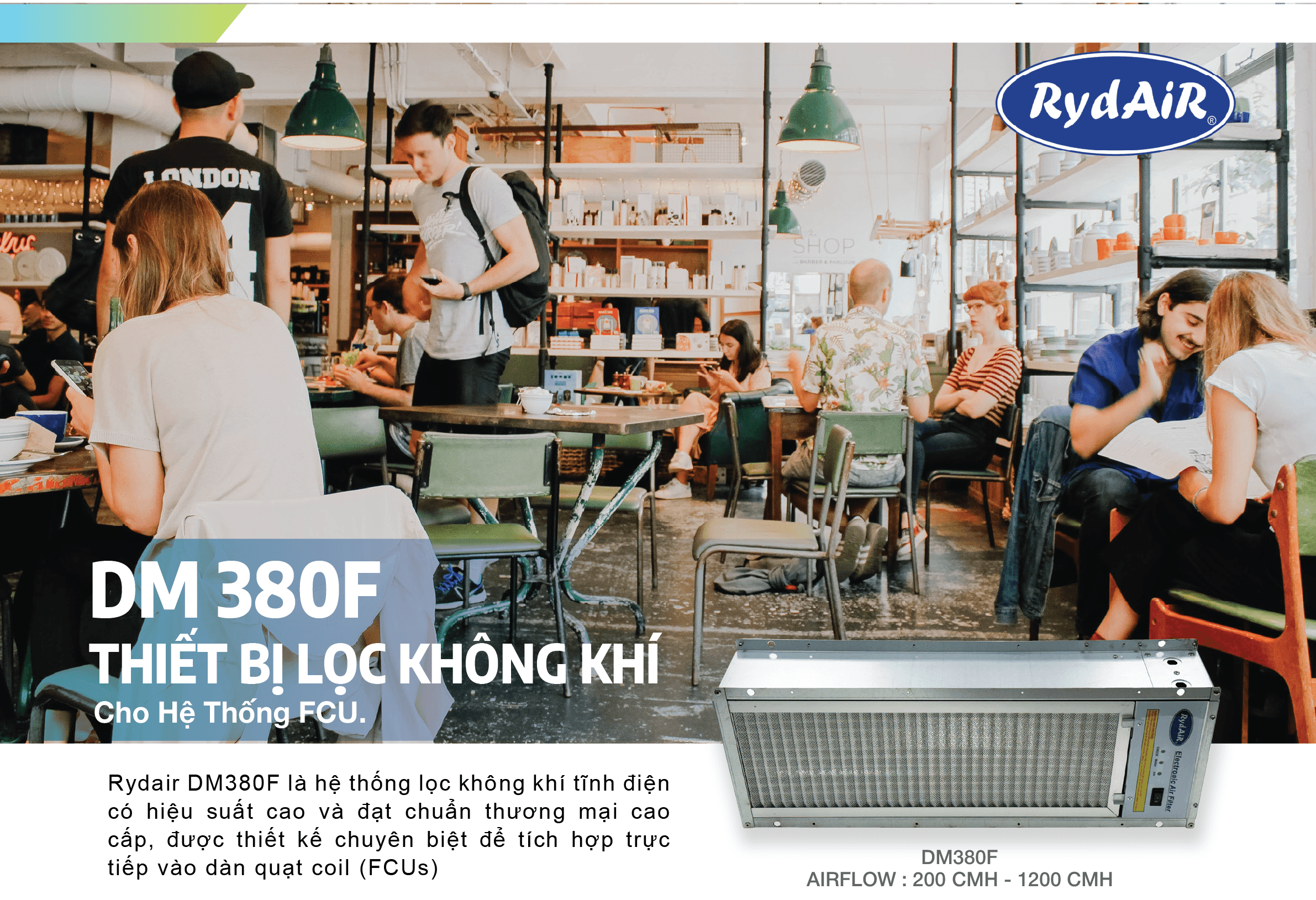 Catalogue Model DM380F_Thiết bị lọc không khí RydAir